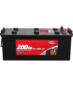 Batteria per autocarro e trattori 200ah 12v 1050a polo positivo sinistro